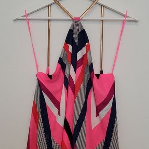 Geometric Asymmetrical Maxi Dress